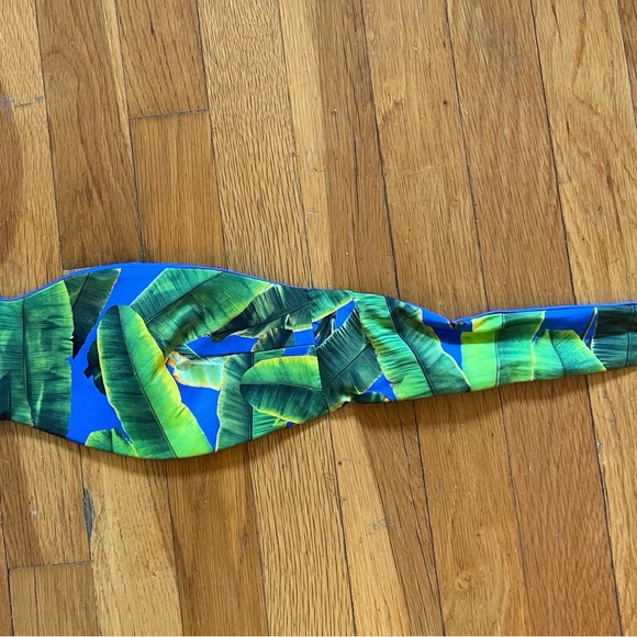 Alice + Olivia Peri Reversible Bandeau Bikini Top in Palm NWT - Picture 9 of 12